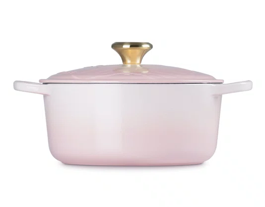 Panela Redonda Wicked Glinda Signature Le Creuset Shell Pink 24 cm