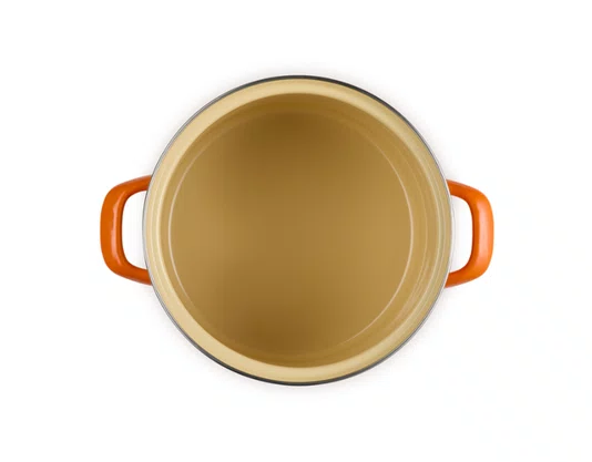 Panela Stock Pot com Pegador em Aço Inox Le Creuset Laranja 22 cm