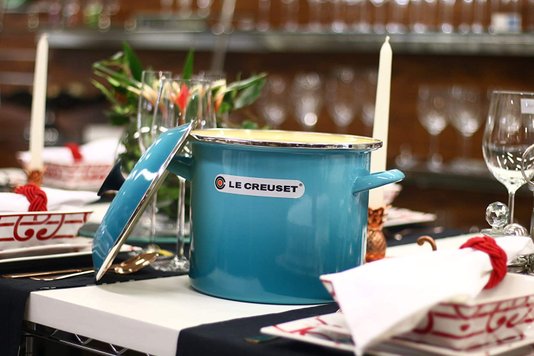 Panela Stock Pot Le Creuset Azul Caribe 22 Cm