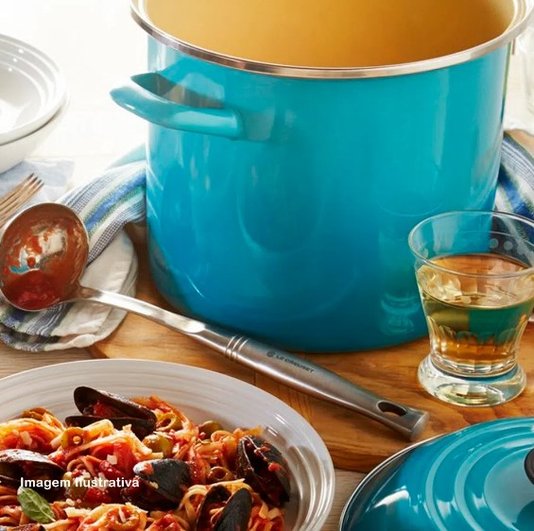 Panela Stock Pot Le Creuset Azul Caribe 22 Cm