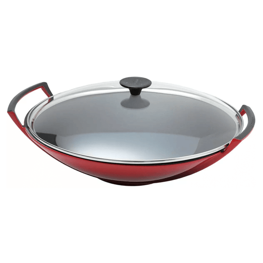 Panela Wok Ferro Fundido Tradition Le Creuset Vermelho 36 cm 