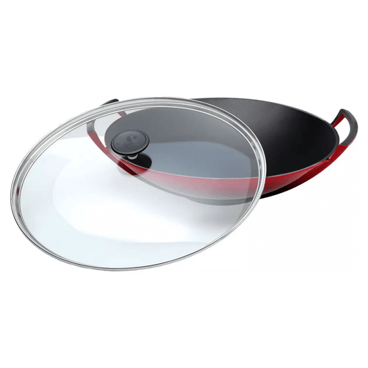 Panela Wok Ferro Fundido Tradition Le Creuset Vermelho 36 cm 