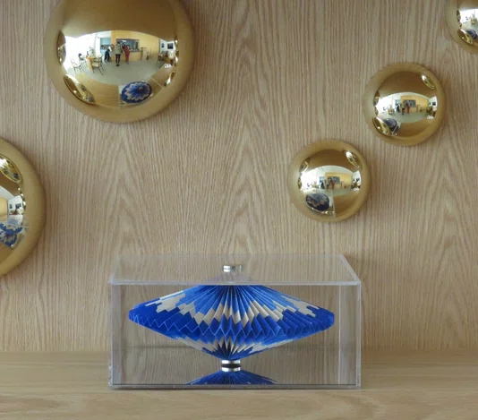 Peça Decorativa Em Acrílico Baby Meia Lua Gold By Gabs