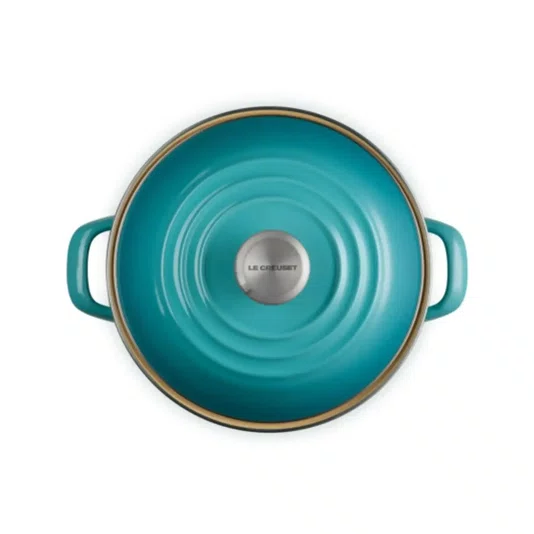 Penela StockPot com Pegador Inox Le Creuset Azul Caribe 22cm