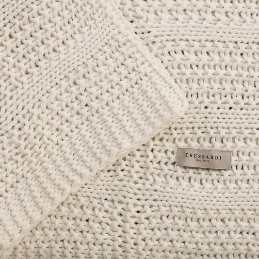 Peseira Dorian Tricot Trussardi Branco 80 x 240 cm