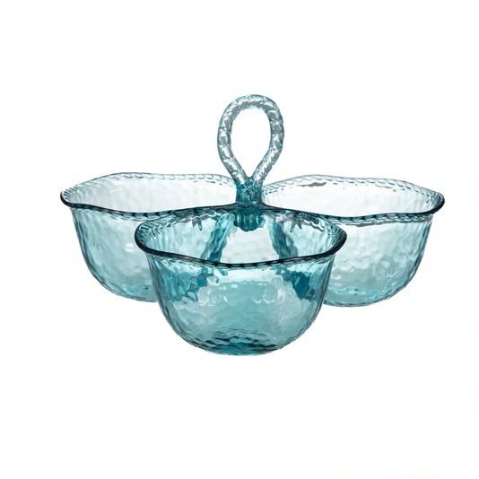 Petisqueira Acrílico Bubbles Entrecasa 25 cm