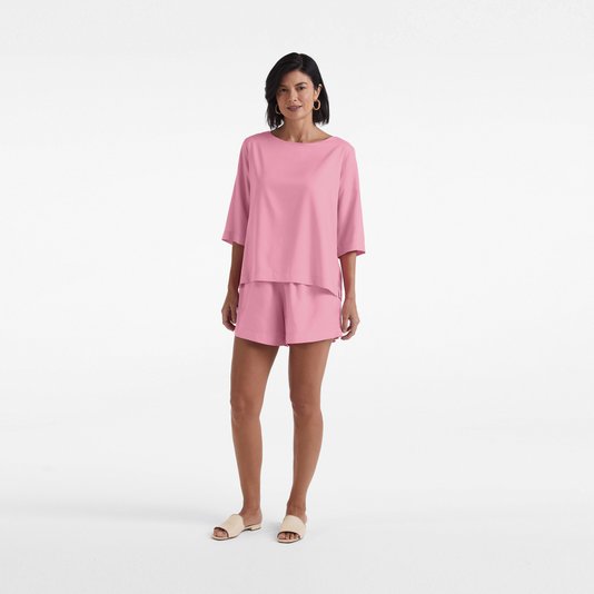 Pijama Curto M Lucelli Trussardi Rosa Gelato