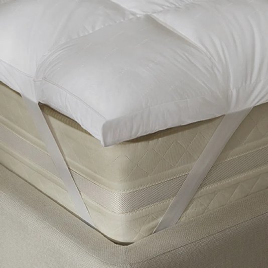 Pillow Top Casal Toque de Pluma Trussardi Branco 1,40 x 2,0 m