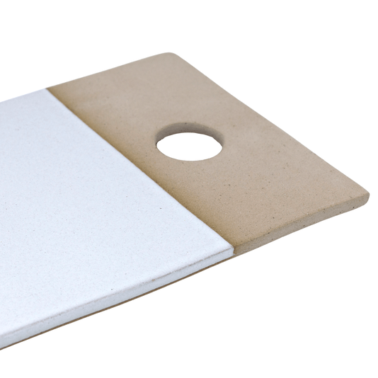 Placa de Listras Retangular GMA Branco 40 x 15 cm