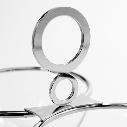 Porta Aperitivo Duplo Venezia Riva Inox 28 cm
