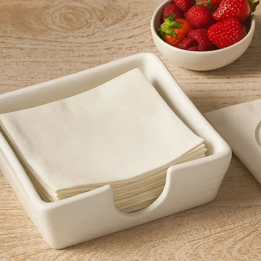 Porta Guardanapo em Cerâmica Signature Le Creuset Shallot 15 cm
