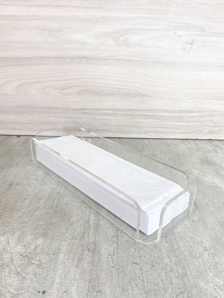 Porta Lenço 4mm Retangular em Acrilico Lilian Gift Design