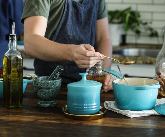 Porta Sal Le Creuset Azul Caribe 300ml