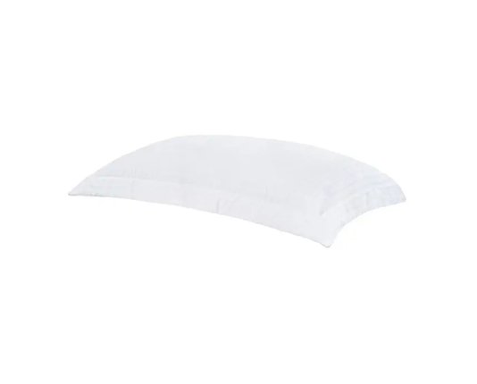 Porta Travesseiro Damask Square 300 Fios Buddemeyer Branco 50 x 90 cm