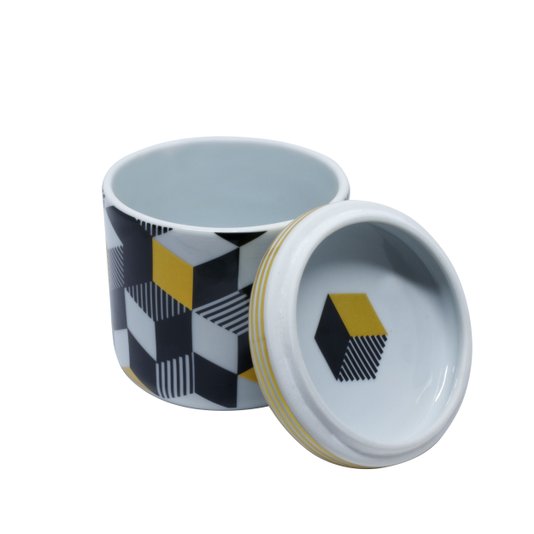 Pote 10 com Tampa Mini Cubes Studio Cris Azevedo