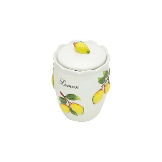 Pote de Cerâmica Com Tampa Hermética Lemons Rojemac 12 cm