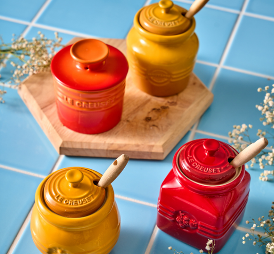 Pote De Geleia Vermelho Le Creuset