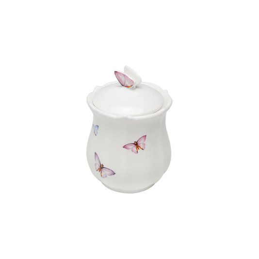 Pote de Porcelana com Tampa Borboletas Rojemac 660 ml