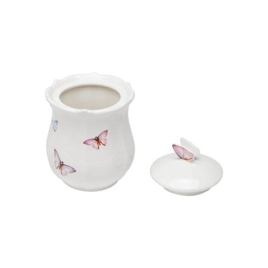 Pote de Porcelana com Tampa Borboletas Rojemac 660 ml