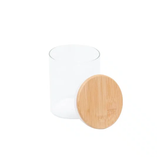Pote para Temperos com Tampa em Bambu 650 ml