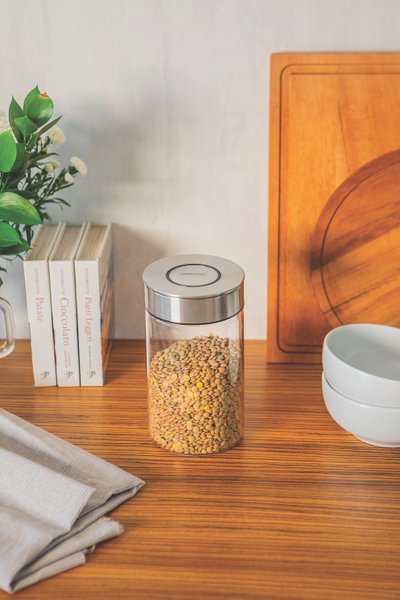 Pote de Vidro com Tampa Inox Purezza Tramontina 1 L