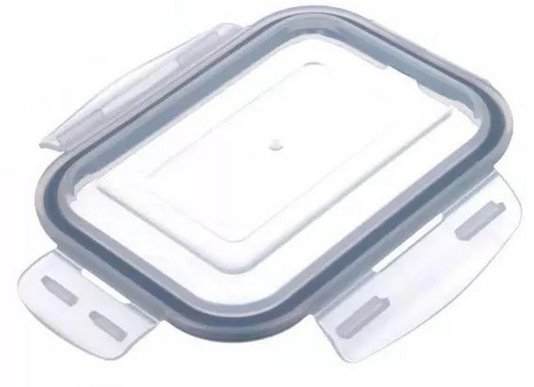 Pote Hermético de Vidro Quadrado Temperado Oxford 580 ml