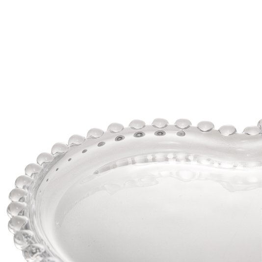 Prato de Cristal Coração Pearl Wolff
