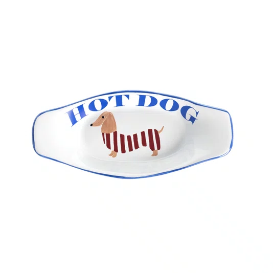 Prato de Cerâmica Hot Dog 23 cm