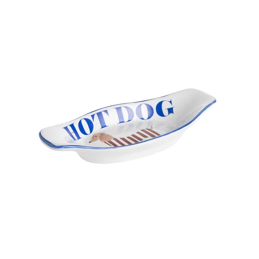 Prato de Cerâmica Hot Dog 23 cm