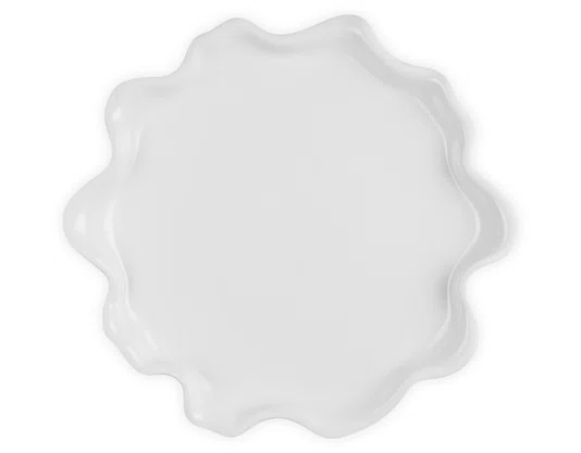 Prato de Servir Ruffle Le Creuset Branco 36cm