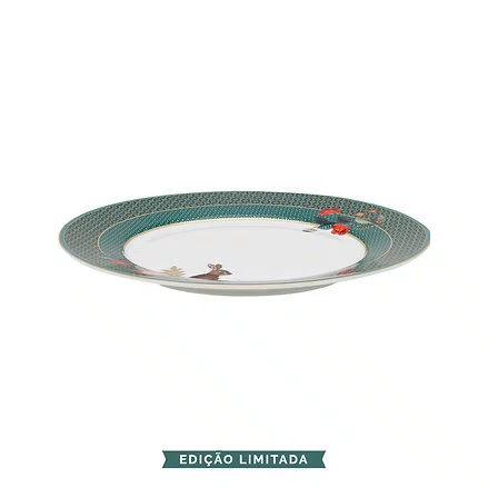 Prato De Sobremesa Rabbit Winter Wonderland Pip Studio Verde