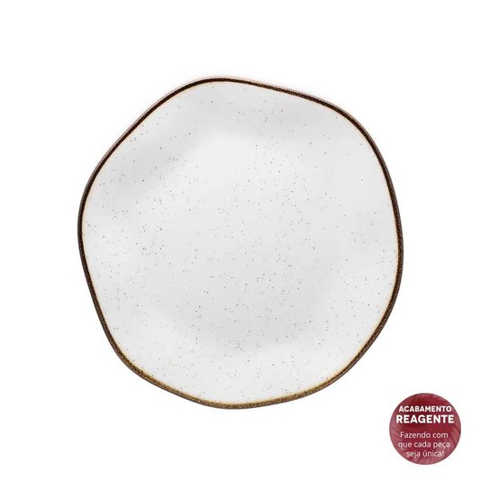 Prato de Sobremesa Ryo Maresia Oxford 21,5cm 