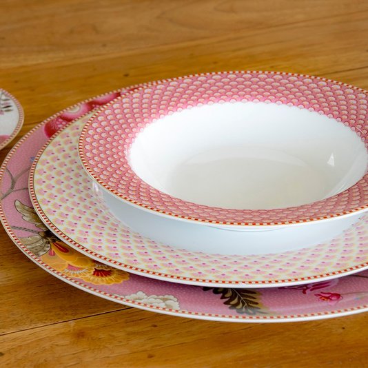 Prato de Sopa Bloomingtales Floral Fantasy Pip Studio Rosa