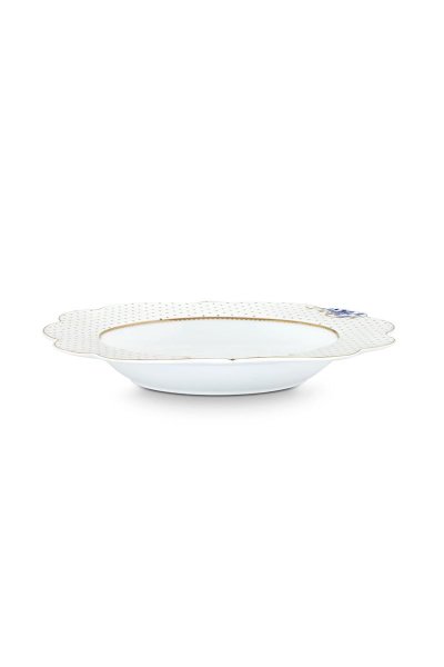 Prato de Sopa Royal White Flowers Pip Studio 23 cm
