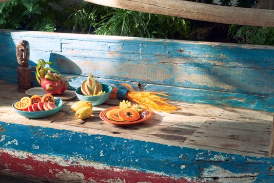 Prato Fundo Cerâmica Le Creuset Azul Caribe 25cm