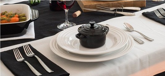 Prato Fundo de Cerâmica Le Creuset Branco 22 cm