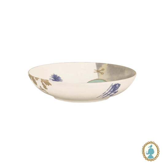 Prato Fundo Palm Heritage Pip Studio Branco 18 cm