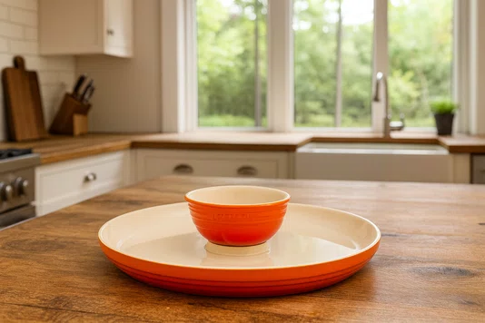 Prato para Aperitivo de Cerâmica Le Creuset Laranja 36 cm