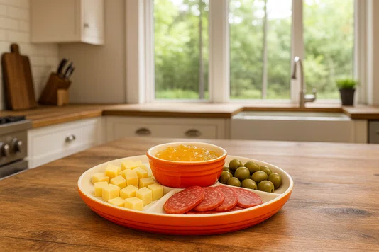 Prato para Aperitivo de Cerâmica Le Creuset Laranja 36 cm