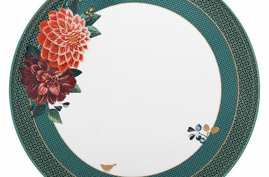Prato Para Bolo Big Flower Winter Wonderland Pip Studio Verde