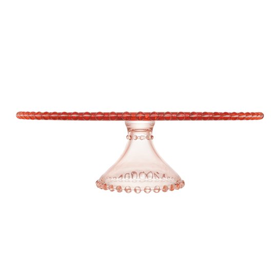 Prato para Bolo com Pé Wolff Rosé 31x11 cm