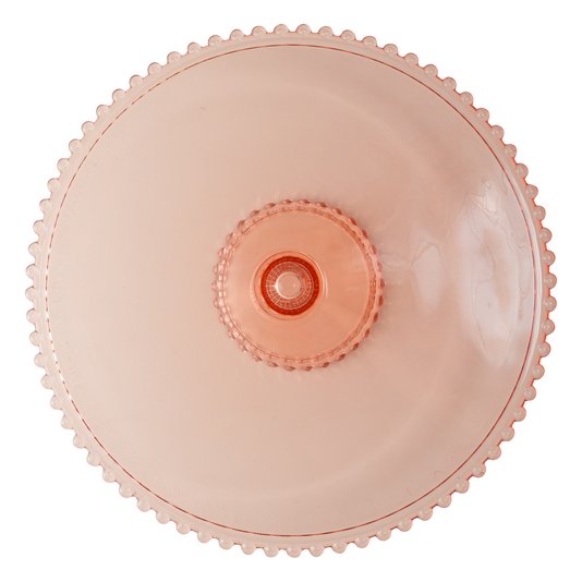 Prato para Bolo com Pé Wolff Rosé 31x11 cm