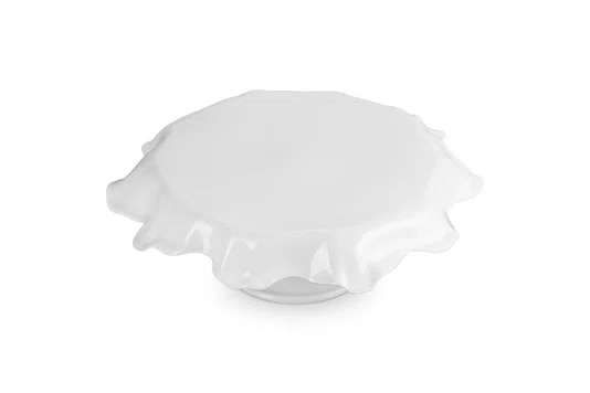 Prato para Bolo com Pé Ruffle Le Creuset Branco 28cm