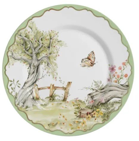 Prato Para Bolo Magic Easter Alleanza Cerâmica 34 cm