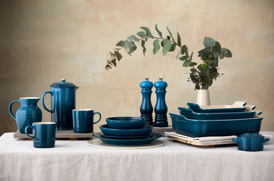 Prato Raso Cerâmica Le Creuset Deep Teal 22 cm