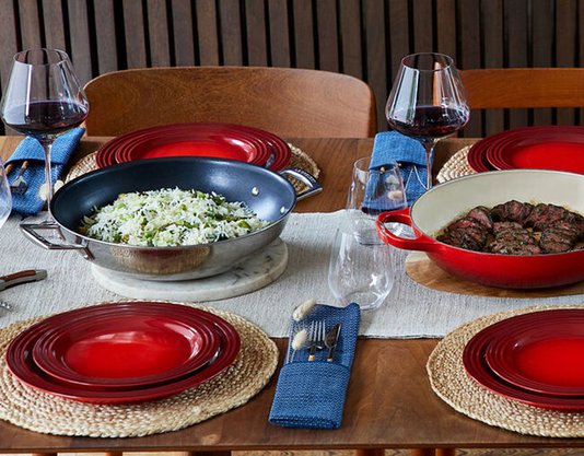 Prato Raso Cerâmica Le Creuset Vermelho 22 cm