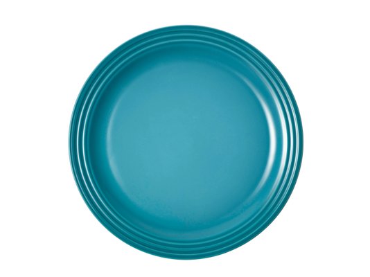 Prato Raso de Cerâmica Le Creuset Azul Caribe 27 cm