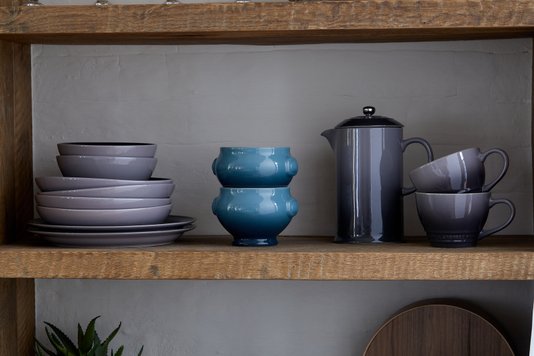 Prato Raso de Cerâmica Le Creuset Flint 22 cm