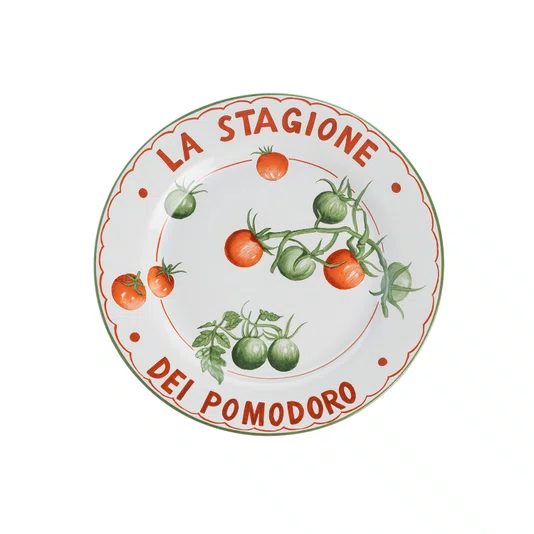 Prato Raso em Cerâmica Toscana Pomodoro 27 cm