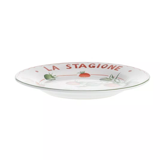 Prato Raso em Cerâmica Toscana Pomodoro 27 cm